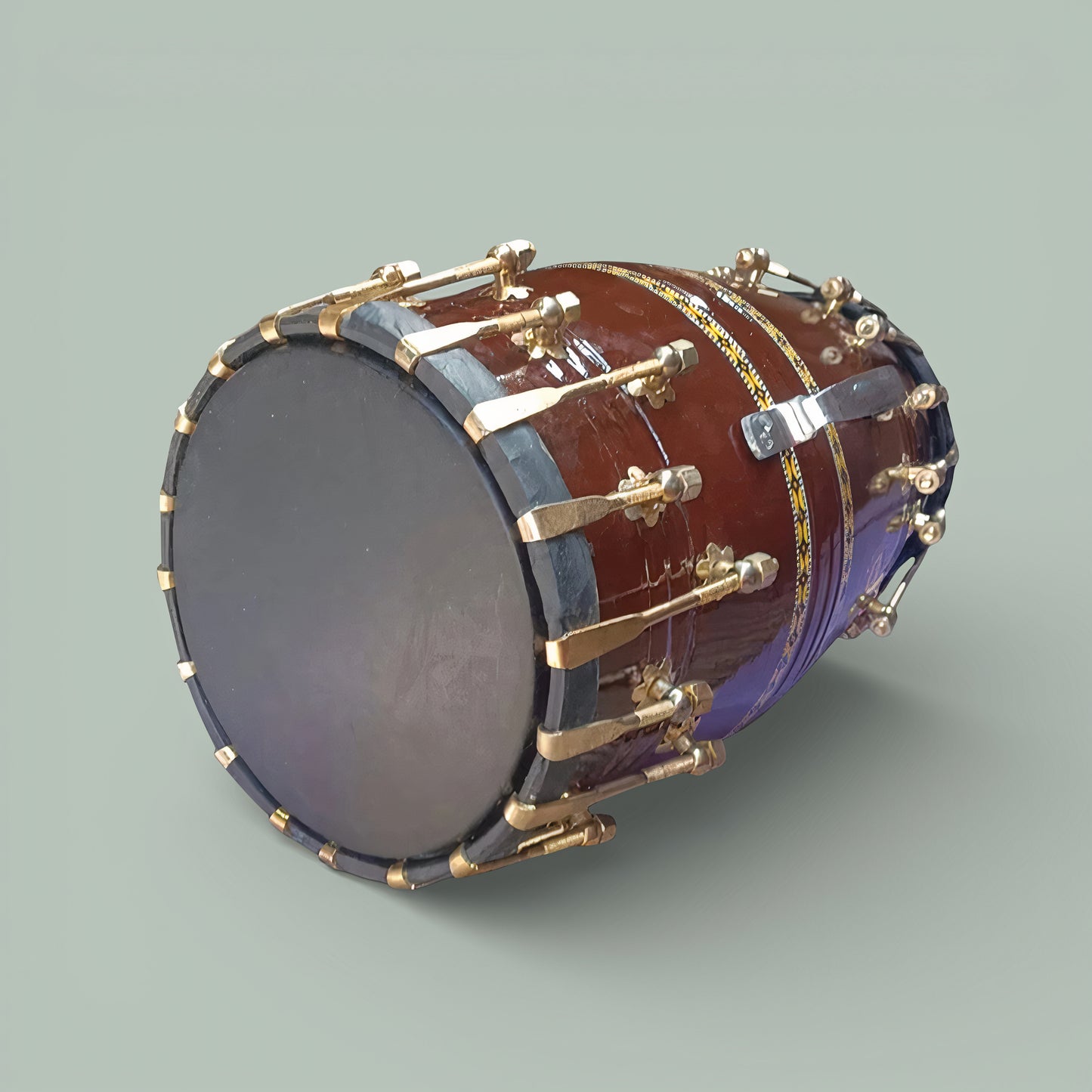 Dholak Bruin Carved met haken