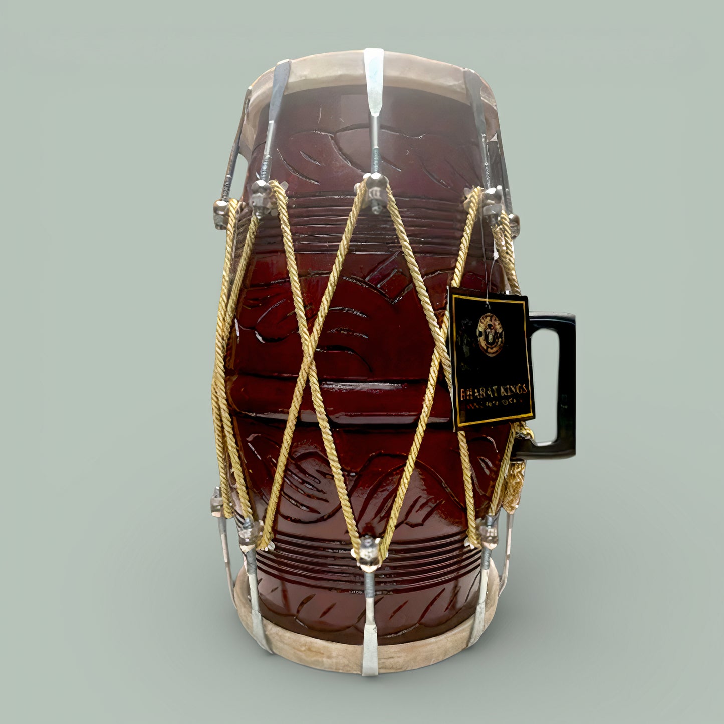 Dholak Carved met haak en touw