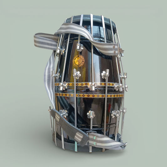 Dhol lange haken luxe zwart