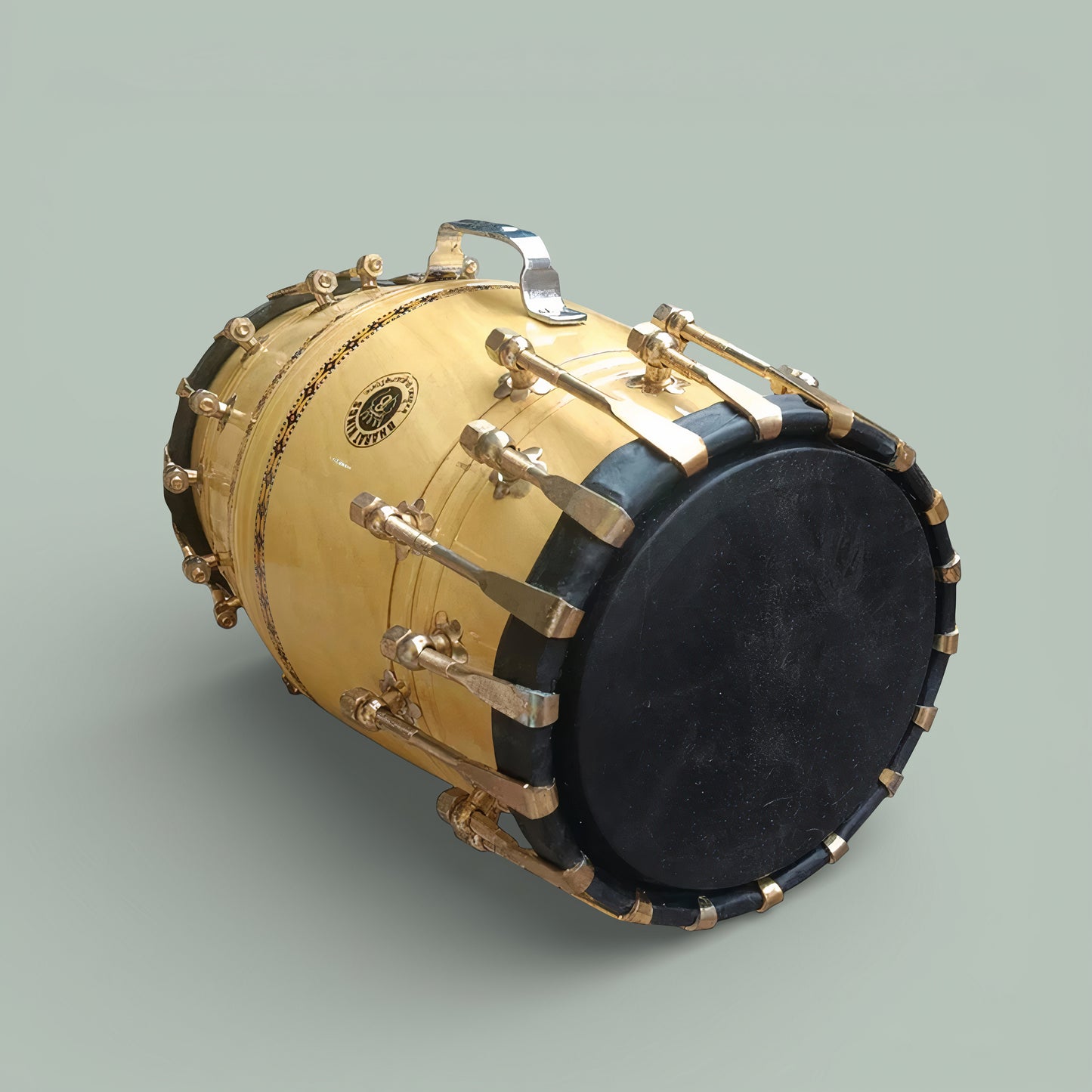 Dholak zwarte vel met haken