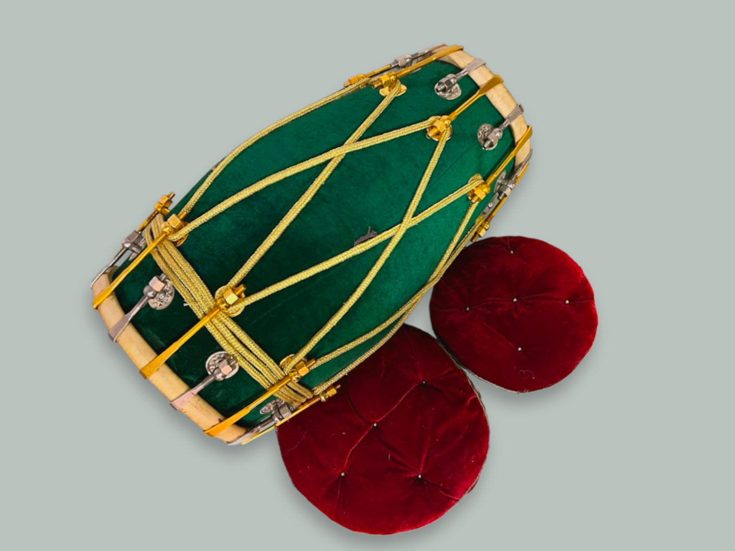 Dhol velvet green gold