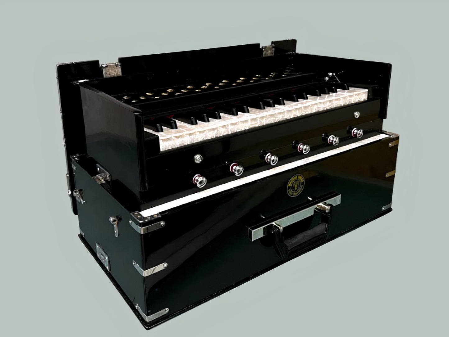 Harmonium foldable 6 stop black